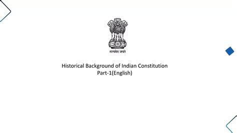 Background Of Indian Constitution PPT