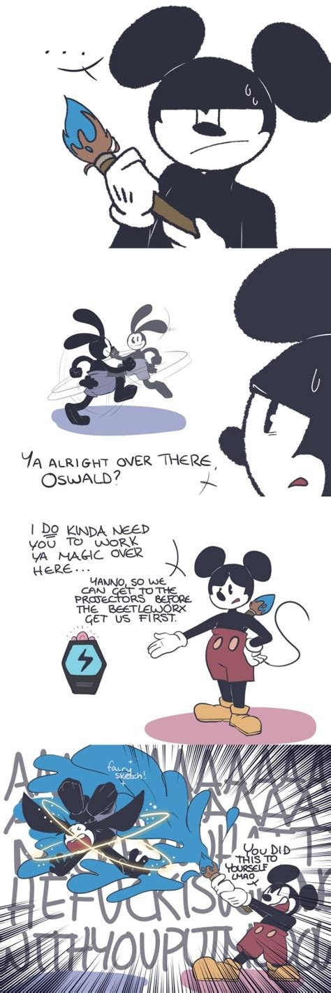 Pin by Nikitas tanithro on Oswald y Mickey | Epic mickey, Disney epic ...