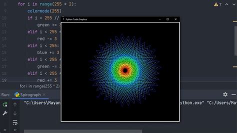 Python Turtle Spirograph How To Draw Spirograph Using Turtle And Python Youtube