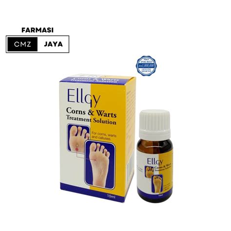 ellgy  corns warts treatment solution ml shopee malaysia