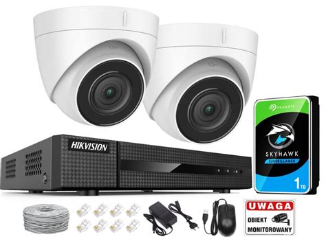 ZESTAW DO MONITORINGU HIKVISION 2 KAMERY PoE IR30M ZEWNĘTRZNY Sklep