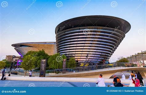 A Beautiful View Of The Mobility Pavilion Or Alif Pavilion At The Expo