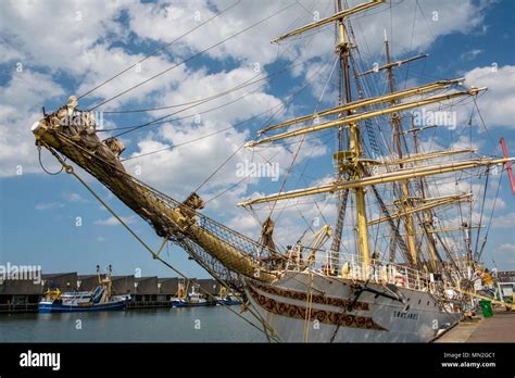 Tall Sailing Ships Fryderyk Chopin And Sorlandet Berthed At