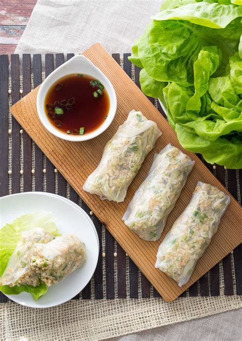 Asian Chicken Lettuce Wrap Spring Rolls - I Wash You Dry