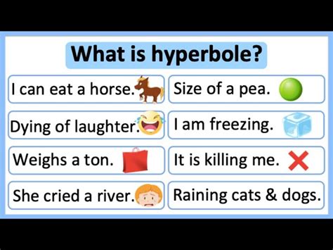 Hyperbole Examples For Kids