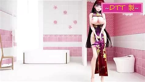 Honkai Impact Mei Raiden Dance Hentai Vertical Screen Mmd D Blue