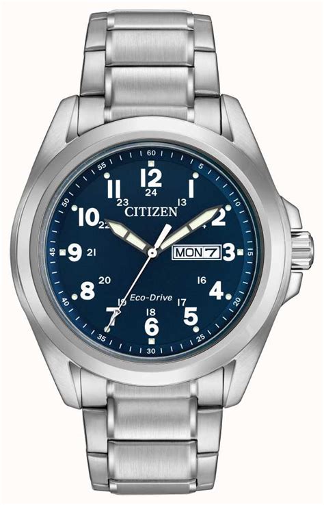 Citizen Gents Eco Drive Blue Dial Sports Bracelet Aw0050 58l First Class Watches™