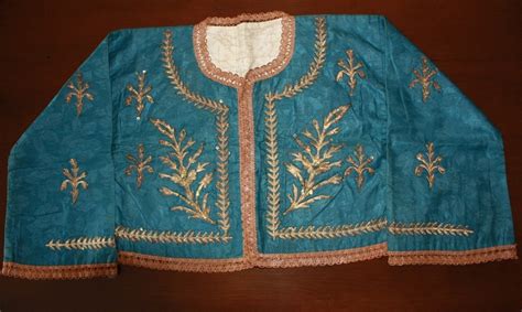 Ottoman Turkish Antique Cepken Ladies Silk Jacket Embroidered W