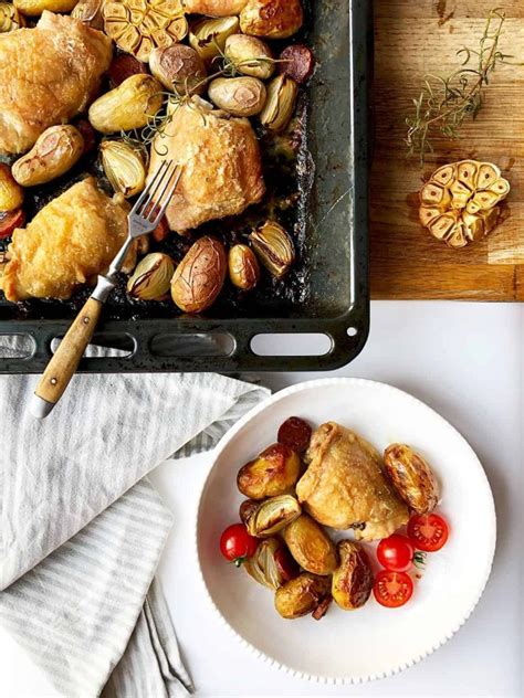 Chicken Thigh And Chorizo Tray Bake All Kitchen Colours