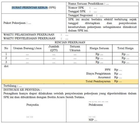 Detail Contoh Form Pengadaan Barang Koleksi Nomer