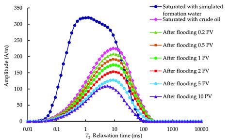 Nuclear Magnetic Resonance Nmr T Relaxation Time Curves Of A Tight