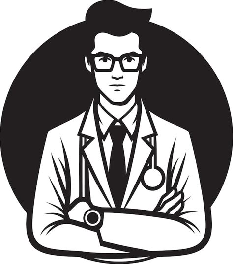 Premium Vector Ink Sketch Surgeon Black Line Physician