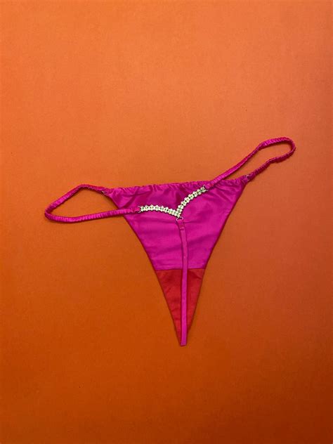 Fleur Du Mal Crystal Luxe V String M Last One Garmentory