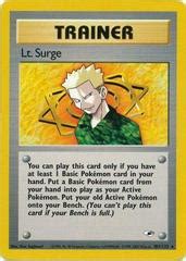 Lt. Surge #101 Prices | Pokemon Gym Heroes | Pokemon Cards