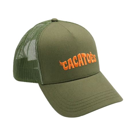 Casquette Homme CAPOEIRA KAKI ORANGE Cacatoès