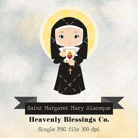 Saint Margaret Mary Alacoque Catholic Images Cute Saints Etsy UK