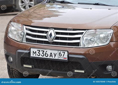 Reno Duster Suv Brown In Russia Editorial Stock Photo Image Of Fast