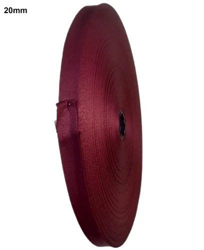 20mm Maroon Plain Satin Lanyard Rolls At Rs 3 3 Meter In Bengaluru ID