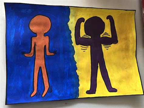 Kunst Klasse 6 Malen Wie Keith Haring Hermann Hesse Realschule