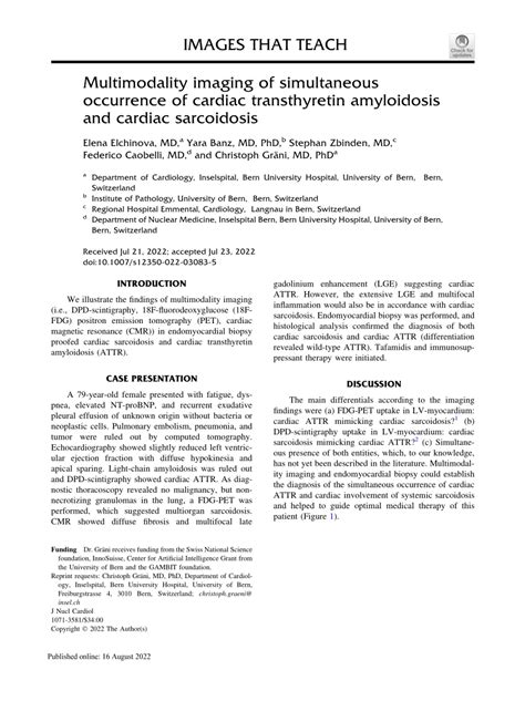 Pdf Multimodality Imaging Of Simultaneous Occurrence Of Cardiac