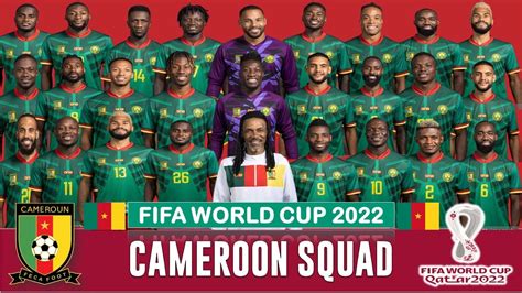 Resmi Skuad Timnas Kamerun Di Piala Dunia Fifa World Cup