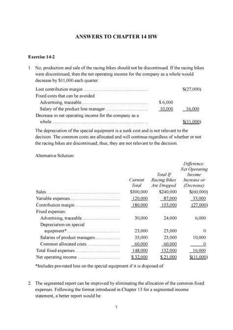 Answers Chapter Managerial Accounting Th Edition By