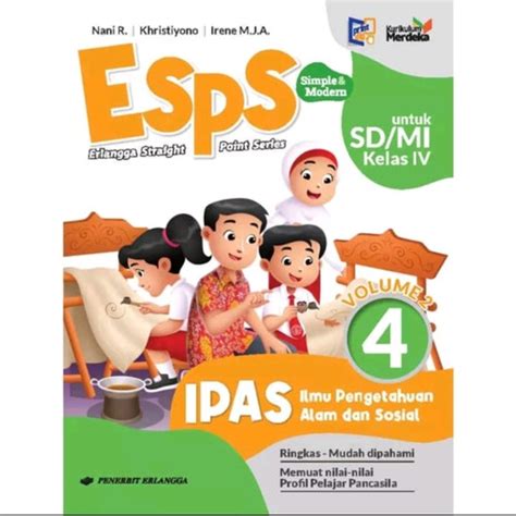 Jual Esps Ipas Kelas 4 Volume 2 Penerbit Erlangga Kurikulum Merdeka