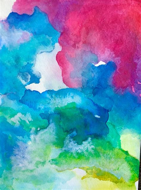 Bright Colorful And Original Watercolor Painting Unframed And Etsy