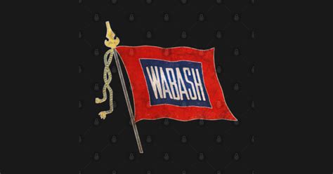 Vintage Wabash Railroad Flag logo - Wabash - Sticker | TeePublic