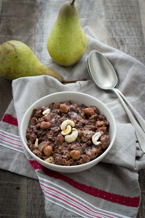 Ricette Sane Porridge Con Pere E Cioccolato Smileat