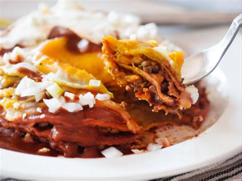 New Mexico Red Chile Stacked Enchiladas 1 Ranked New Mexico Salsa