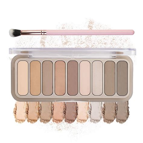 Ionsgako Colors Matte Naked Eyeshadow Palette Natural Nude Smoky Brown Taupe Eyeshadow Palette