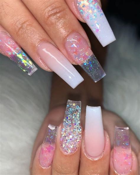 Jazmin 💅🏽 Nail Bo On Instagram “freestyle OmbrÉ 💅🏽💖 Getjazzed” Bling Nails Nails Hot Nails