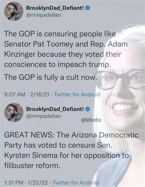 Senator Kyrsten Sinema Formally Censured By Arizona Democratic Party