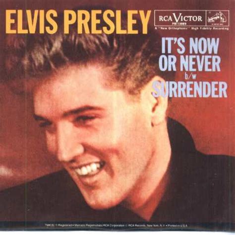 Elvis Presley Single Vinil Dourado Import Its Now Or Never R