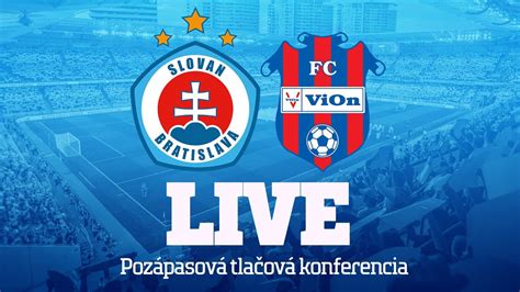 LIVE Pozápasová tlačová konferencia ŠK Slovan Bratislava FC ViOn