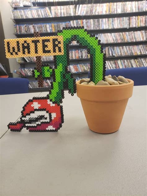 Perler Bead Water Piranha Plant Etsy