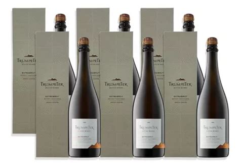 Vino Trumpeter Espumante Extra Brut 750ml C Estuche Caja X6u