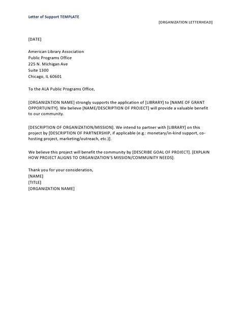 30 Editable Letter Of Support Templates Examples Templatearchive