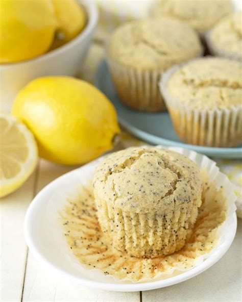 Vegan Lemon Poppy Seed Muffins Gluten Free Eggless Delightful