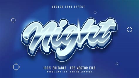 Premium Vector Night Club Editable Text Effect