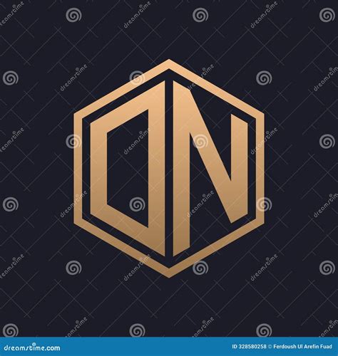 Elegant Hexagon Letter Dn Logo Design Initial Luxurious Dn Logo