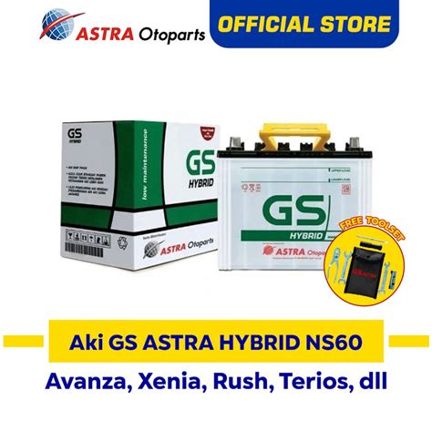 Jual Gs Astra Hybrid Ns Aki Mobil Avanza Xenia Rush Terios Gran