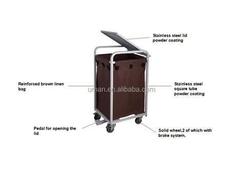 Laundry Trolley Cart With Lid Buy Laundry Trolley Cartmetal Laundry