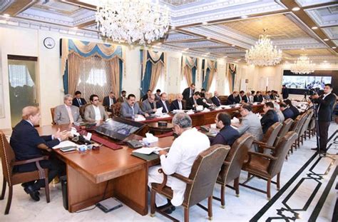 Prime Minister Muhammad Shehbaz Sharif Chairs A Meeting To Review