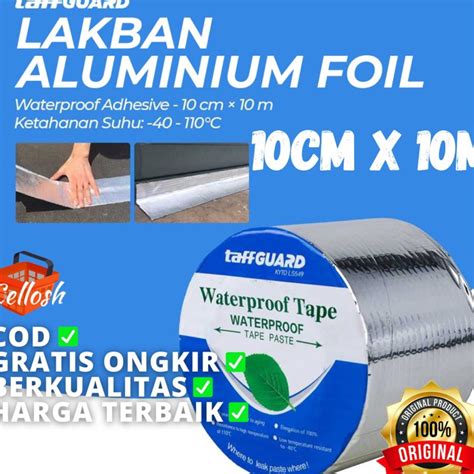 Jual Terkini Lakban Anti Bocor Anti Air Waterproof Aluminum Foil Tape