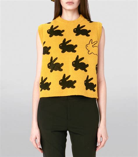 Jw Anderson Wool Blend Bunny Sweater Vest Harrods Us