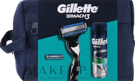 Gillette Mach3 (sh/gel/200ml + razor/1pcs + bag) - Набор: купить по ...