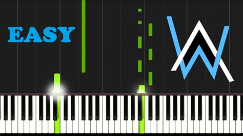 Alan Walker - Faded (Easy Piano Tutorial) - YouTube