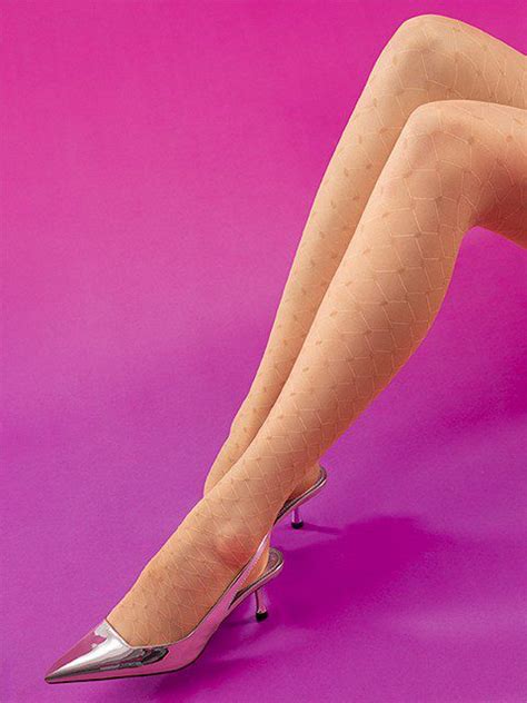 Collant Fantasia Geometrica Den Olivia Taglie Plus Milena Lingerie